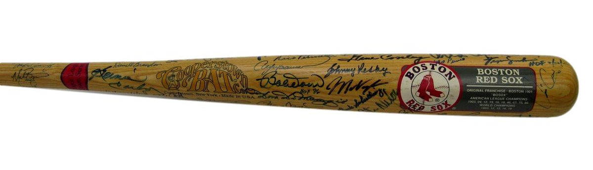 Boston Red Sox Team Signed (70) Cooperstown Bat 8 HOFers Yaz Rice Cepeda 212682