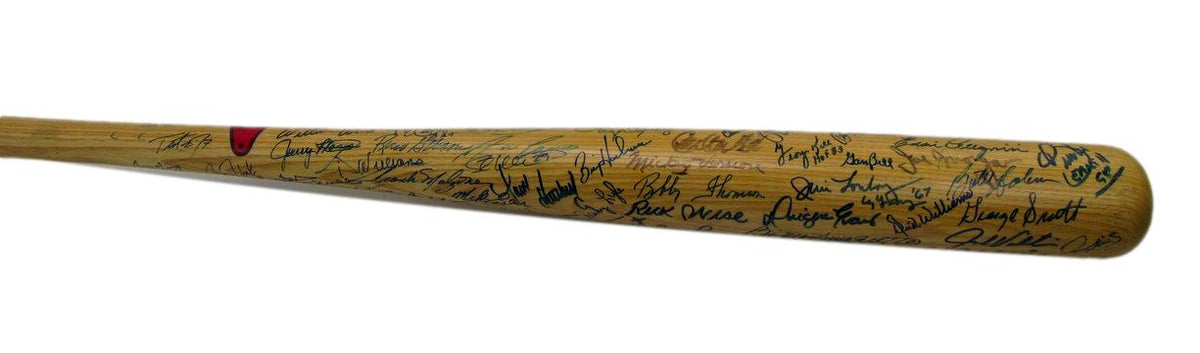Boston Red Sox Team Signed (70) Cooperstown Bat 8 HOFers Yaz Rice Cepeda 212682