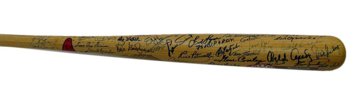 Boston Red Sox Team Signed (70) Cooperstown Bat 8 HOFers Yaz Rice Cepeda 212682