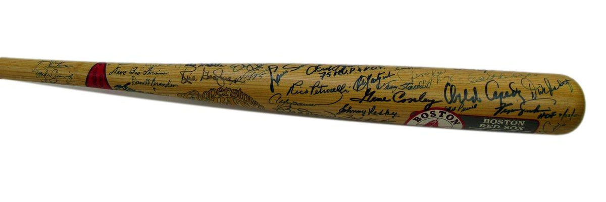 Boston Red Sox Team Signed (70) Cooperstown Bat 8 HOFers Yaz Rice Cepeda 212682