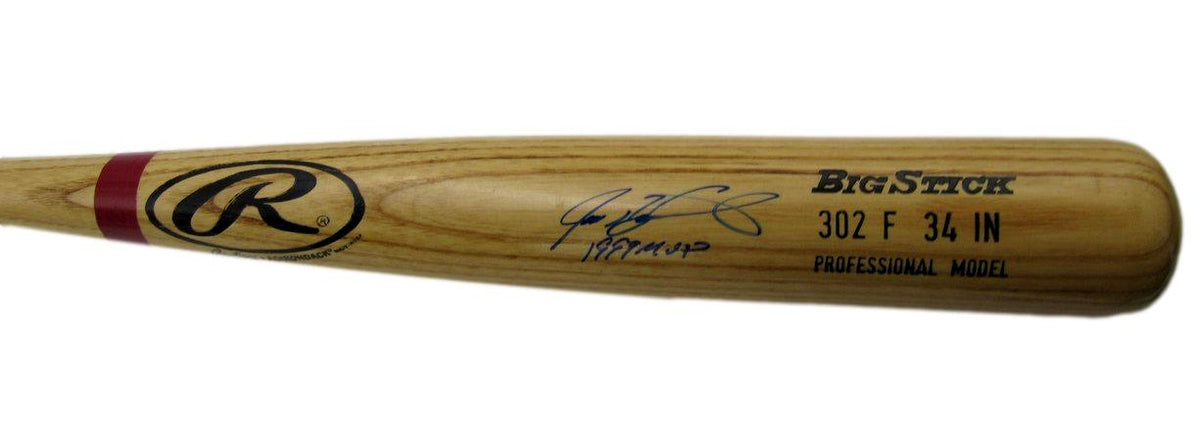 Ivan Rodriguez HOF Signed/Inscribed Rawlings Pro Model Bat Rangers JSA 212674