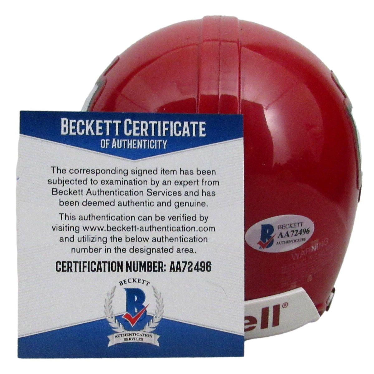 Tony Gonzalez HOF Signed/Autographed Chiefs Mini Football Helmet Beckett 213359