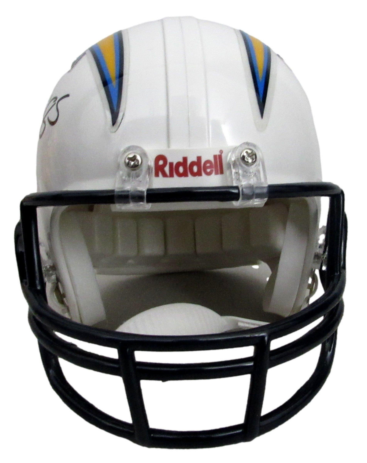 Antonio Gates HOF Signed/Auto Chargers White Mini Football Helmet Beckett 213361