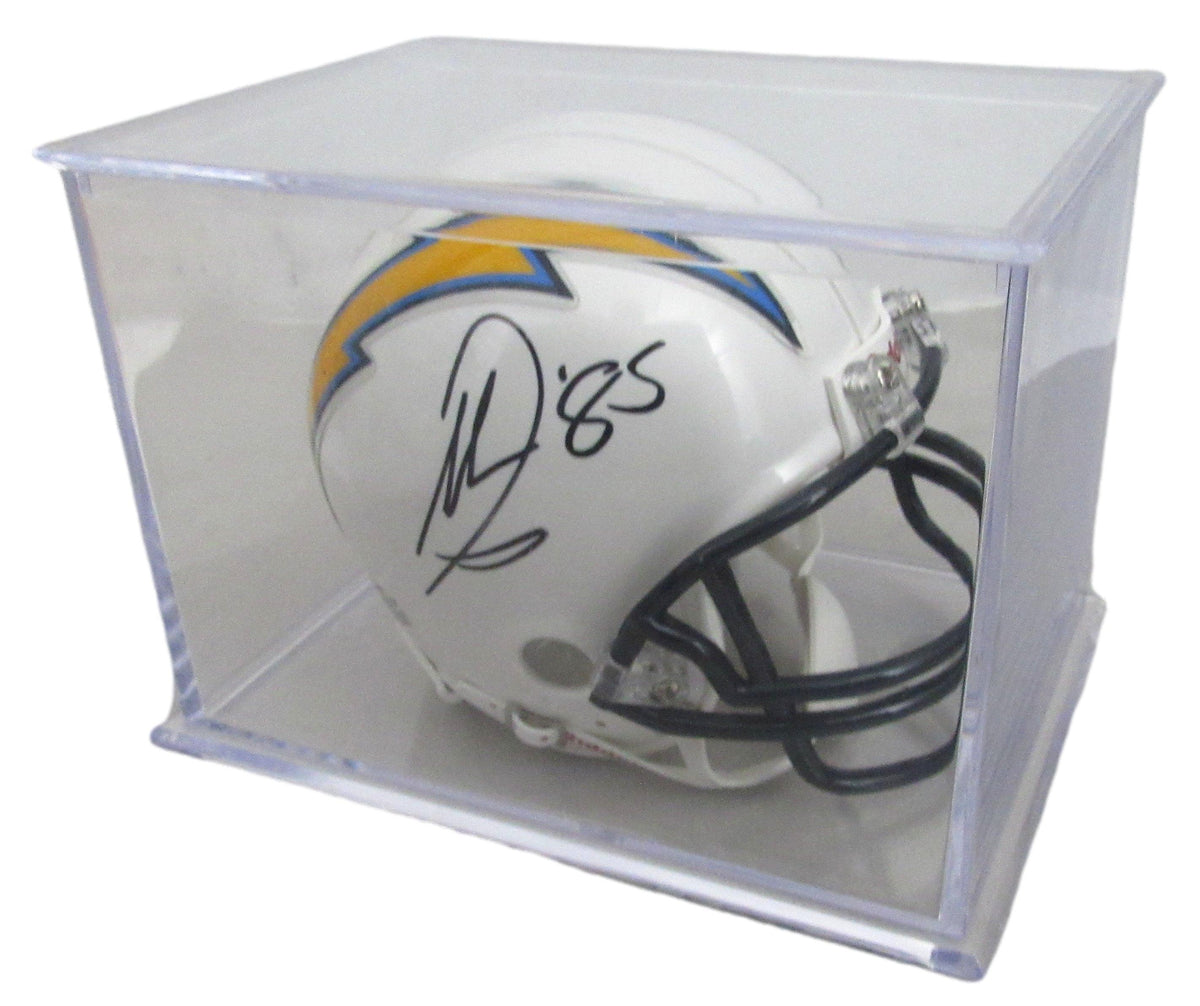 Antonio Gates HOF Signed/Auto Chargers White Mini Football Helmet Beckett 213361