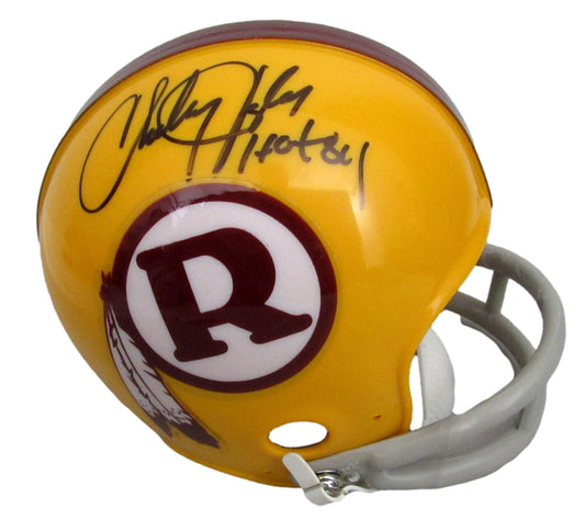 Charley Taylor HOF Signed/Inscribed Redskins Mini Football Helmet JSA 213363