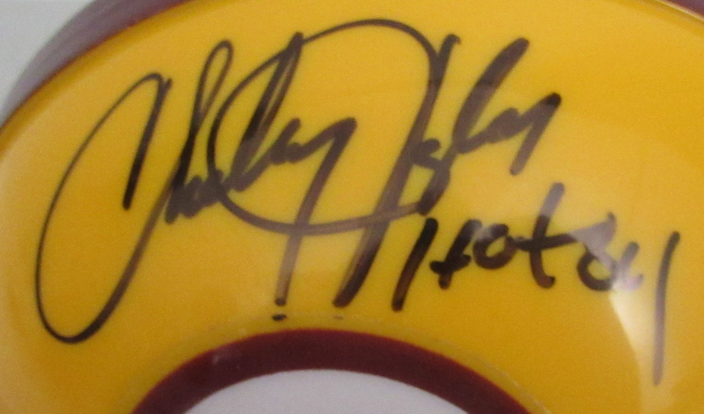 Charley Taylor HOF Signed/Inscribed Redskins Mini Football Helmet JSA 213363