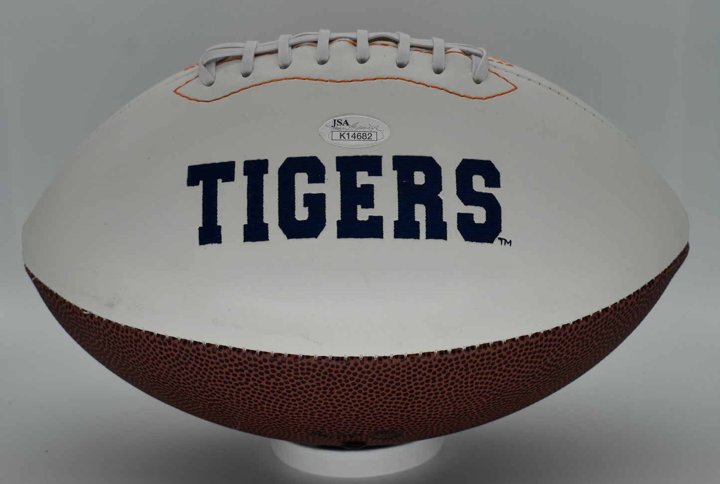Gus Malzahn Signed/Autographed Auburn Tigers Logo Football JSA 212304