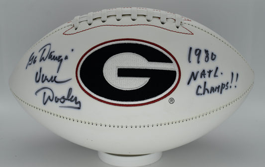 Vince Dooley Signed/Autographed Georgia Bulldogs Logo Football JSA 212305