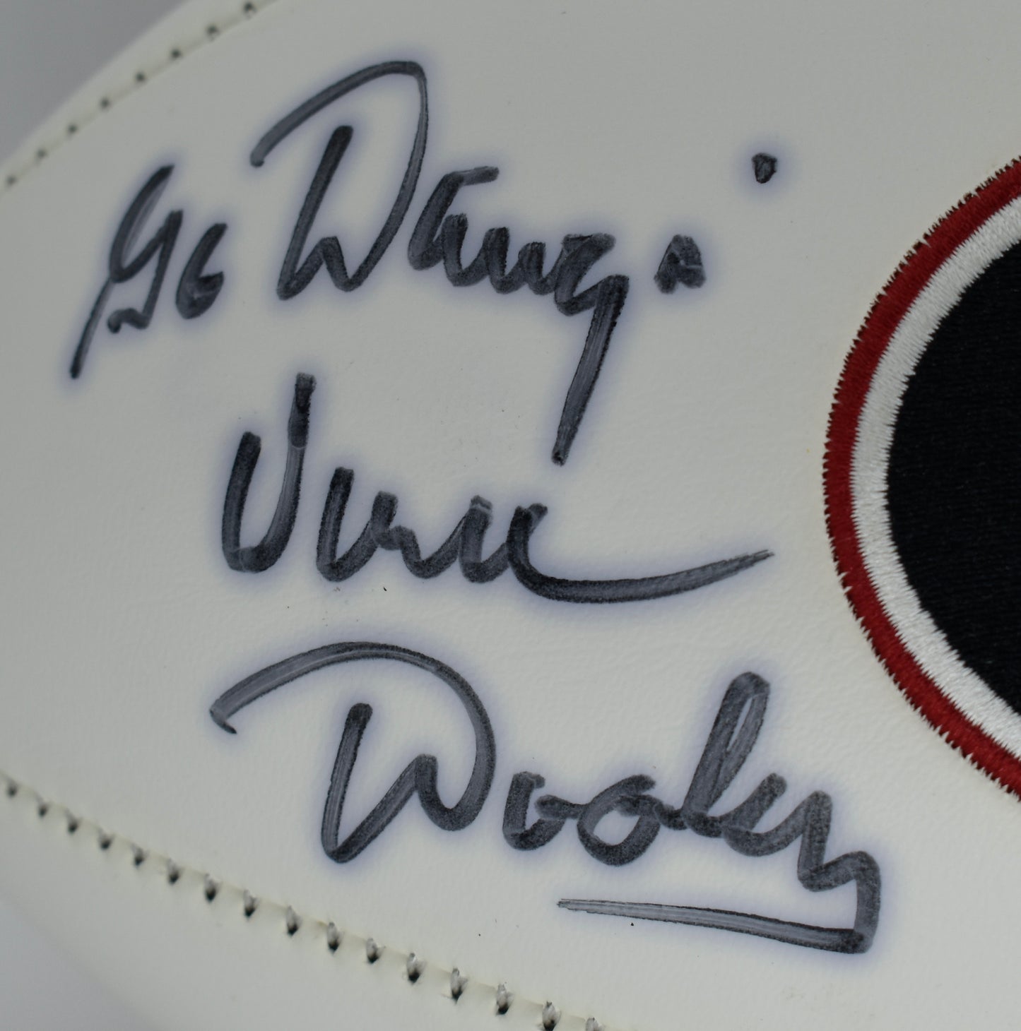 Vince Dooley Signed/Autographed Georgia Bulldogs Logo Football JSA 212305
