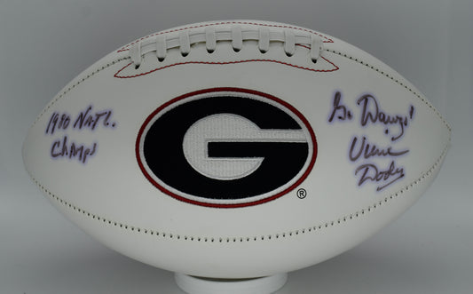 Vince Dooley Signed/Autographed Georgia Bulldogs Logo Football JSA 212306