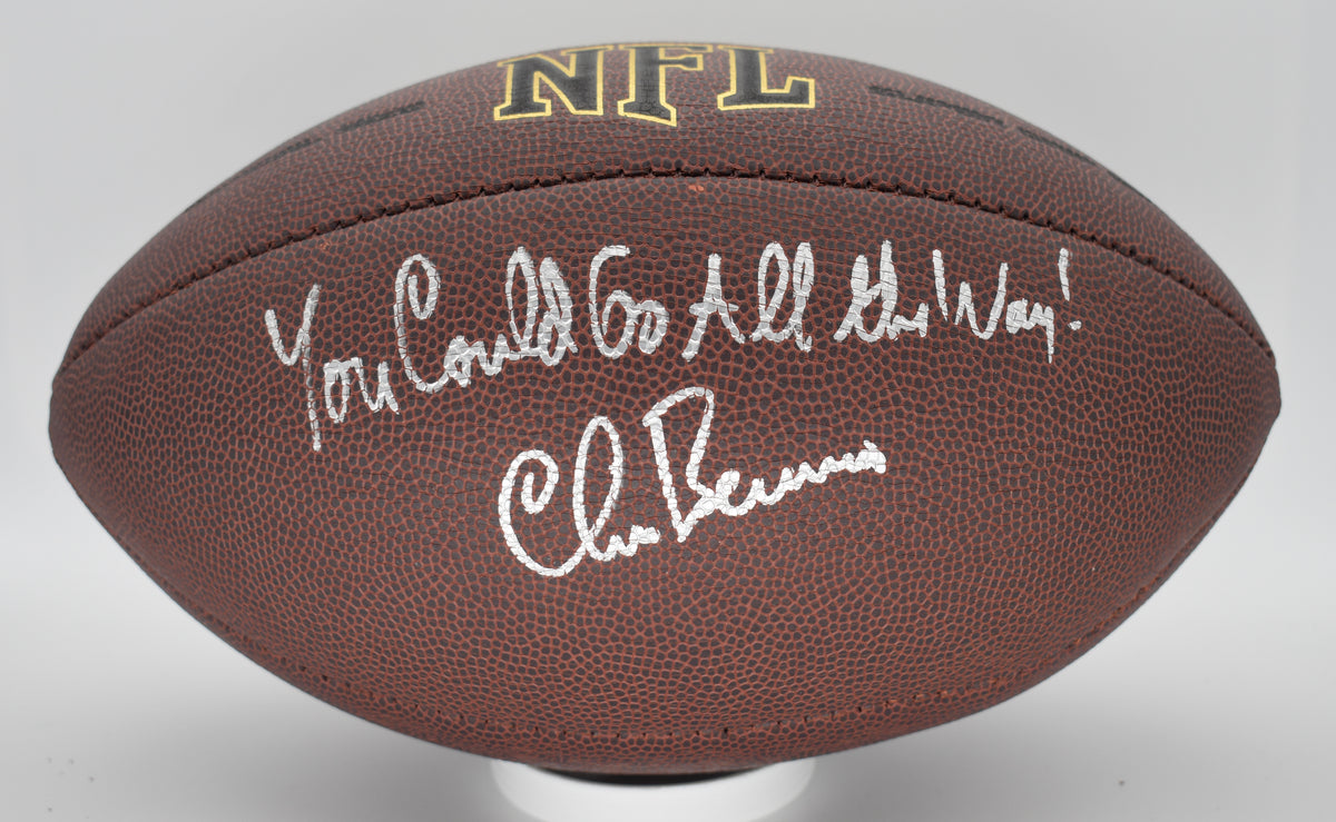 Chris Berman Signed/Autographed & Inscribed Wilson NFL Football ESPN BAS 212308