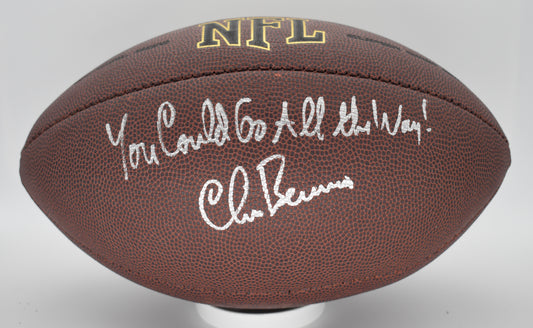 Chris Berman Signed/Autographed & Inscribed Wilson NFL Football ESPN BAS 212308