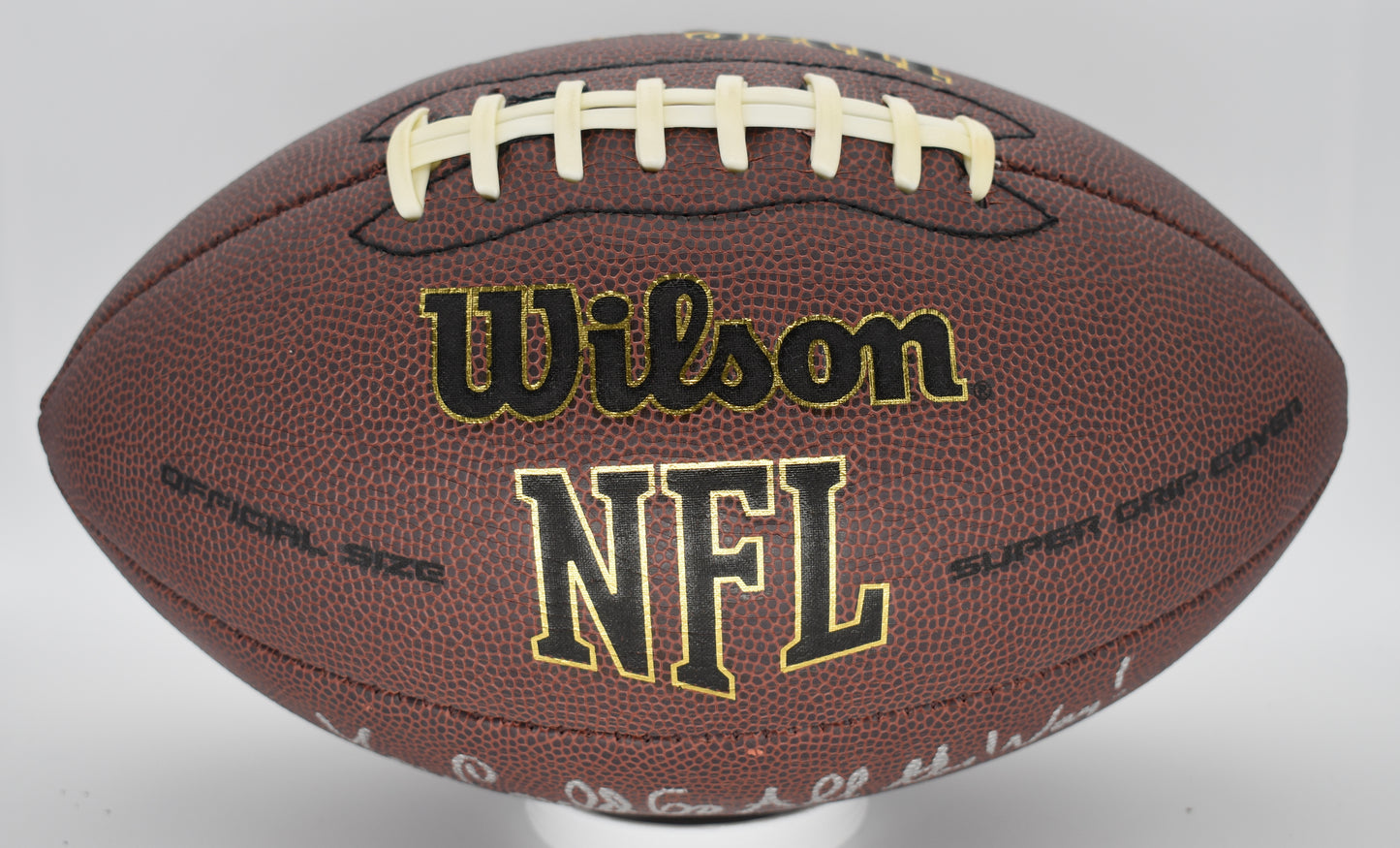 Chris Berman Signed/Autographed & Inscribed Wilson NFL Football ESPN BAS 212308