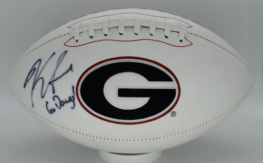 Kirby Smart Signed/Autographed Georgia Bulldogs Logo Football BAS 212316