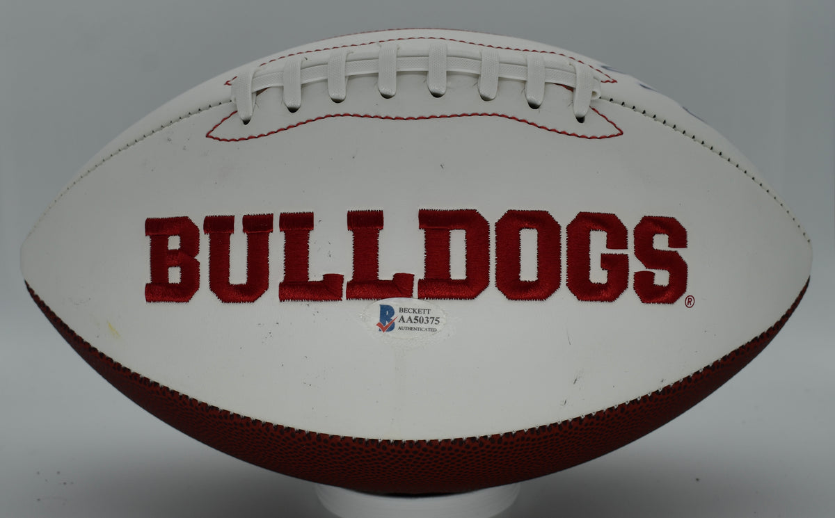 Kirby Smart Signed/Autographed Georgia Bulldogs Logo Football BAS 212316