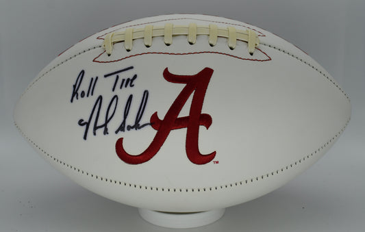 Nick Saban Signed/Autographed Alabama Crimson Tide Logo Football JSA 212317