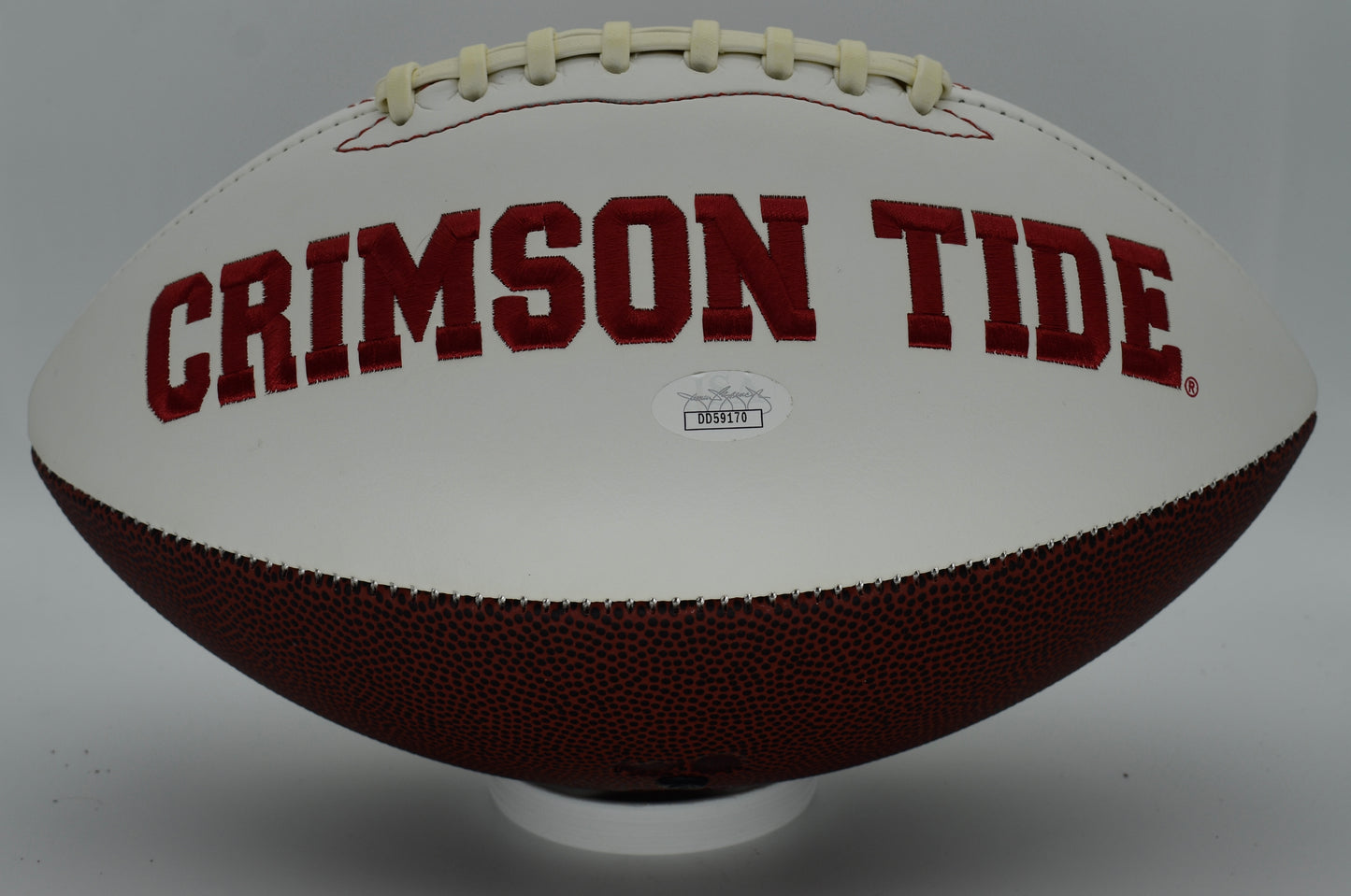 Nick Saban Signed/Autographed Alabama Crimson Tide Logo Football JSA 212317