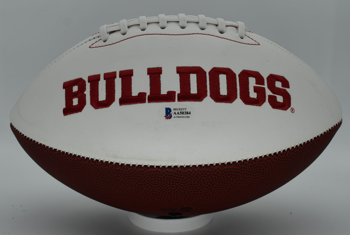 Kirby Smart Signed/Autographed Georgia Bulldogs Logo Football BAS 212318