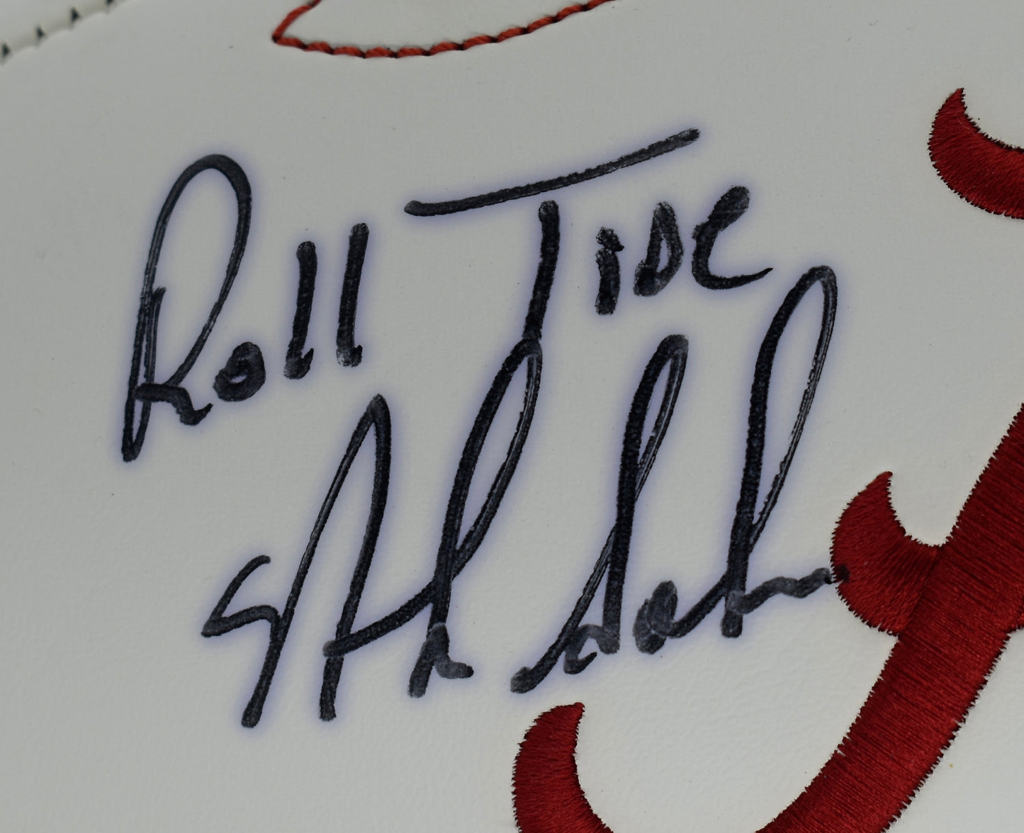 Nick Saban Signed/Autographed Alabama Crimson Tide Logo Football BAS 212320
