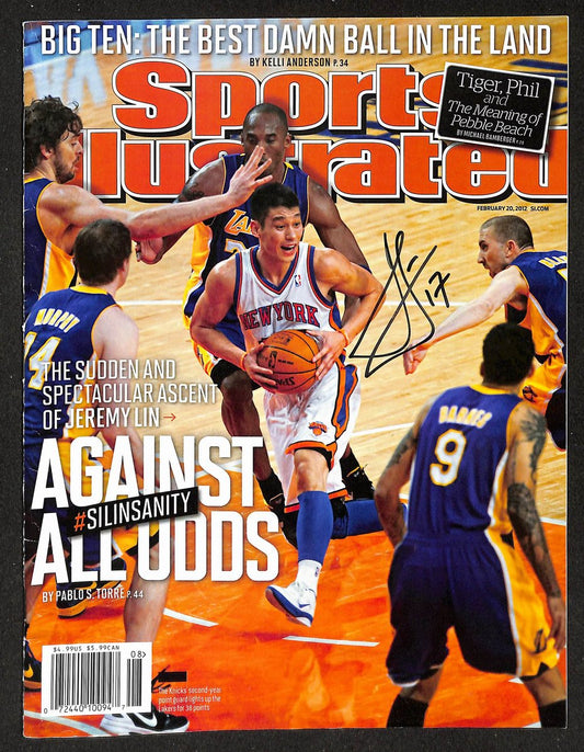 Jeremy Lin Signed 2012 Sports Illustrated Newsstand No Label Knicks JSA 212993