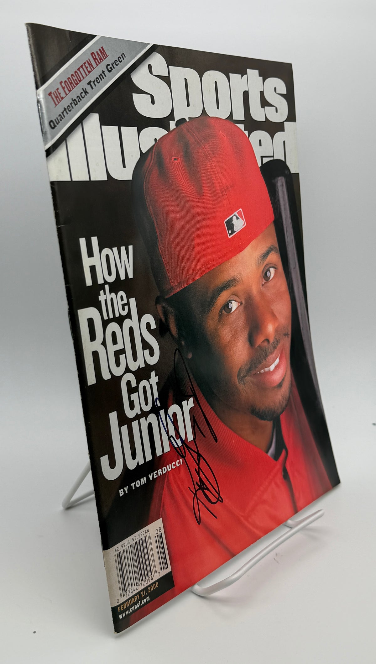 Ken Griffey Jr HOF Signed 2000 Sports Illustrated Newsstand No Label JSA 212995