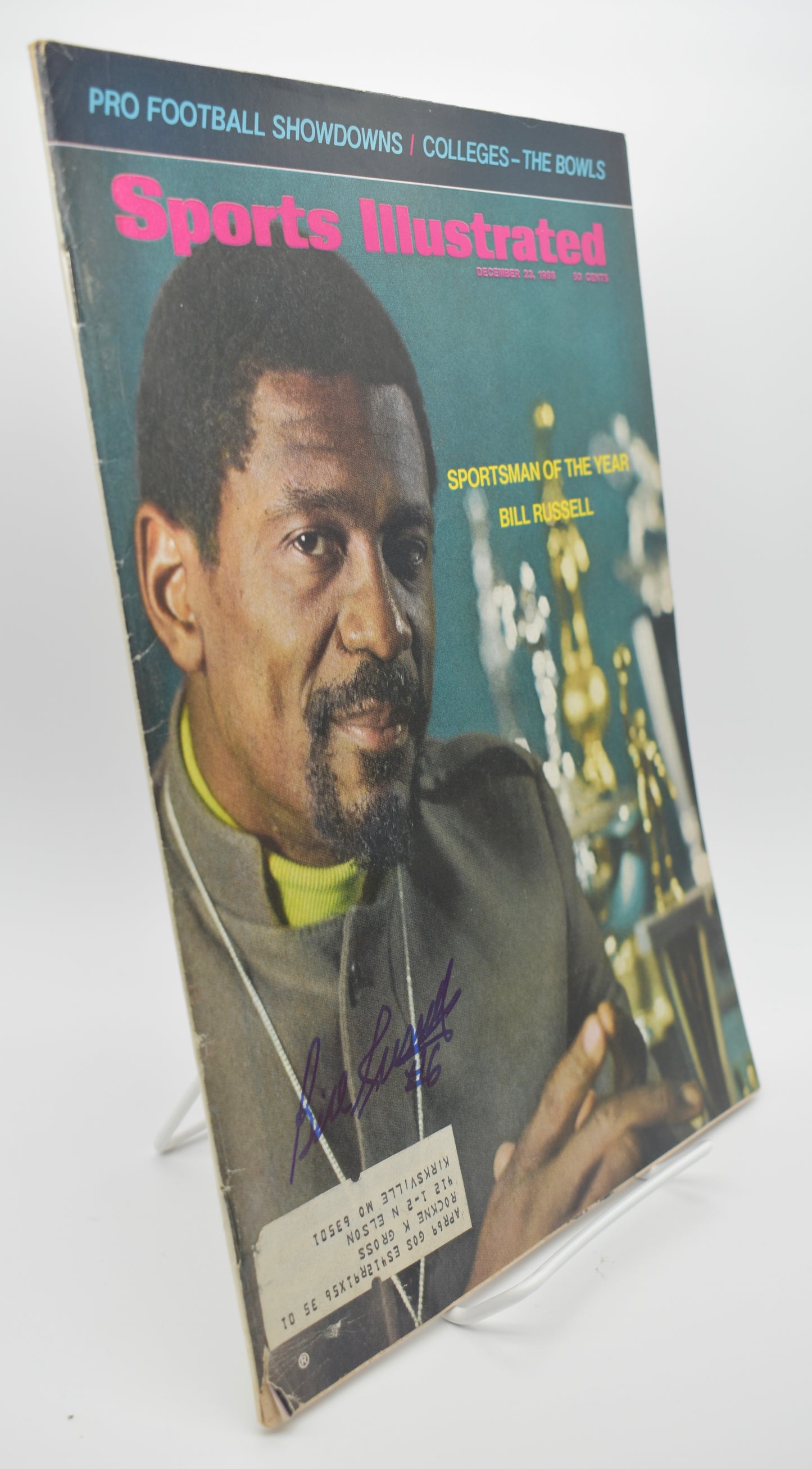 Bill Russell HOF Signed/Autographed 1968 Sports Illustrated Celtics JSA 212998