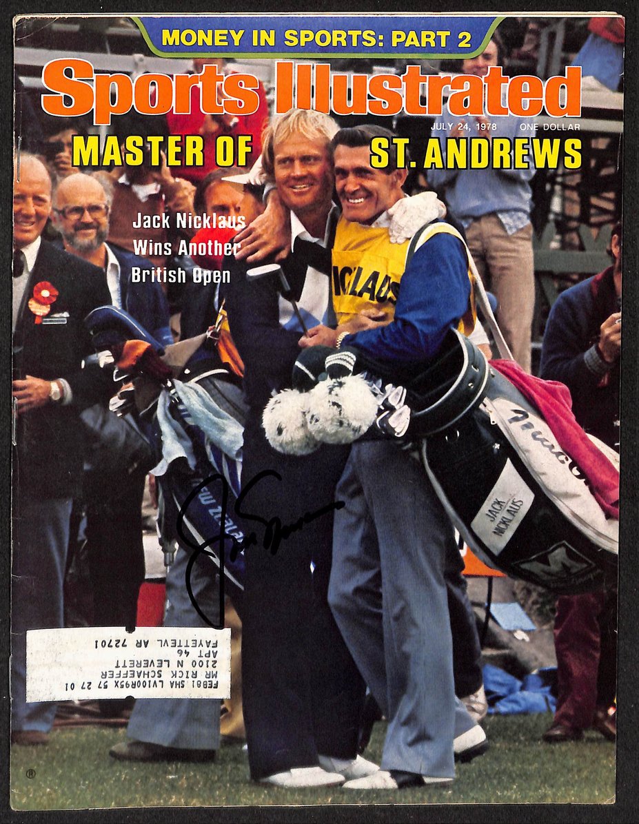 Jack Nicklaus Signed/Autographed 1978 Sports Illustrated British Open JSA 213001