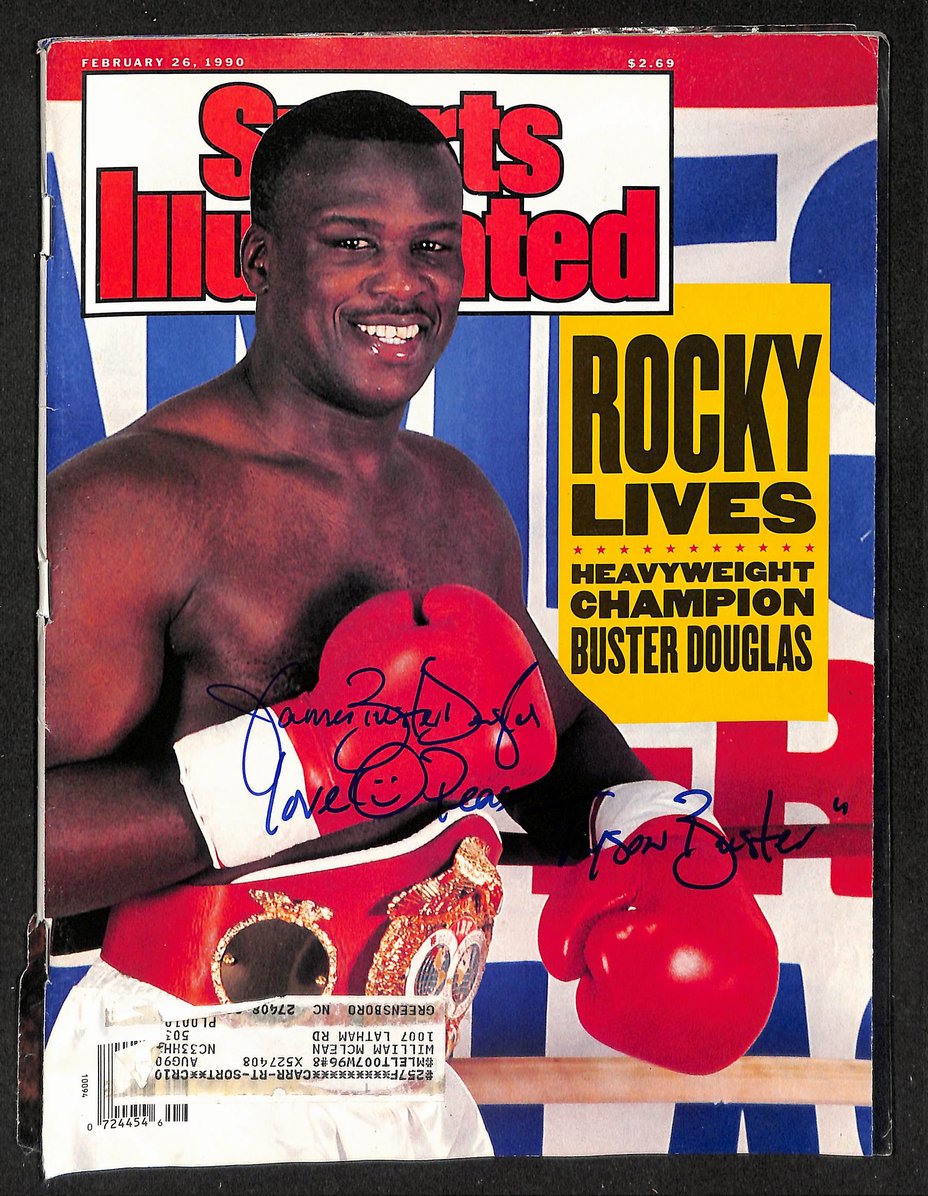Buster Douglas Signed/Autographed & Insc 1990 Sports Illustrated  JSA 213003