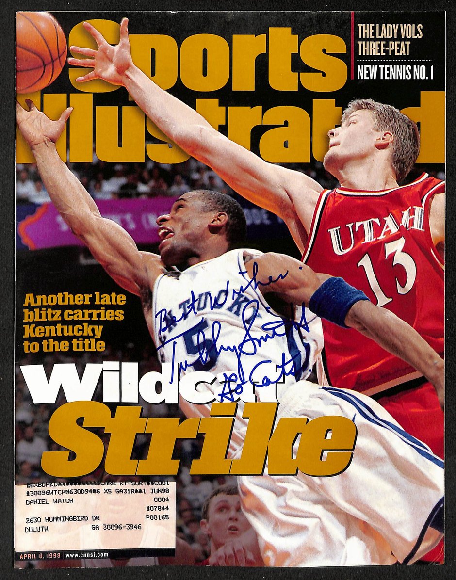 Tubby Smith Signed/Autographed 1998 Sports Illustrated Kentucky JSA 213007
