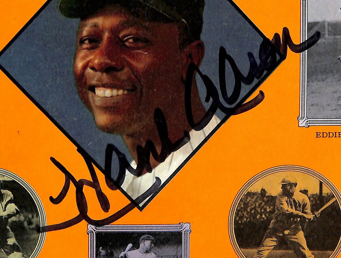 Hank Aaron HOF Signed/Autographed 1970 Sports Illustrated Braves JSA 213008