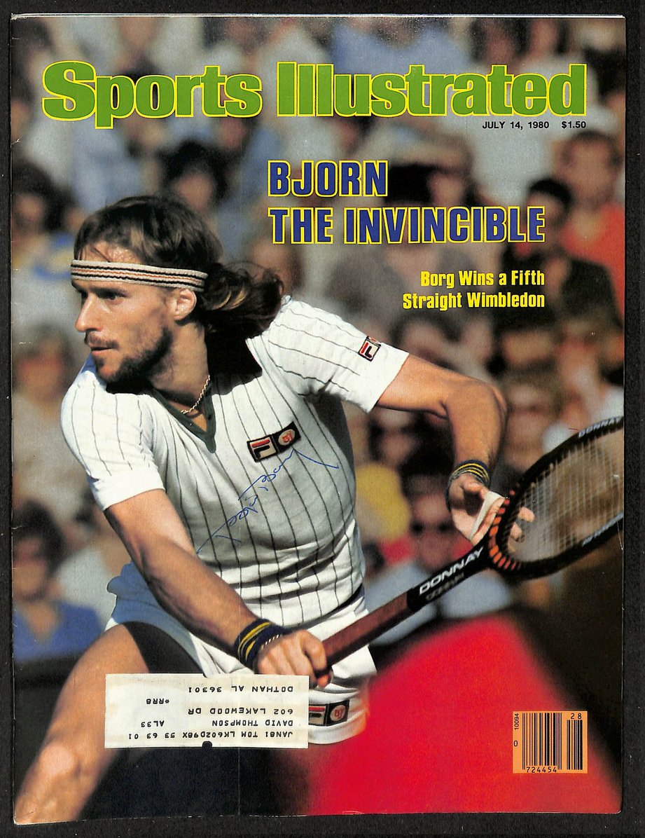 Bjorn Borg Signed/Autographed 1980 Sports Illustrated Wimbleton JSA 213009