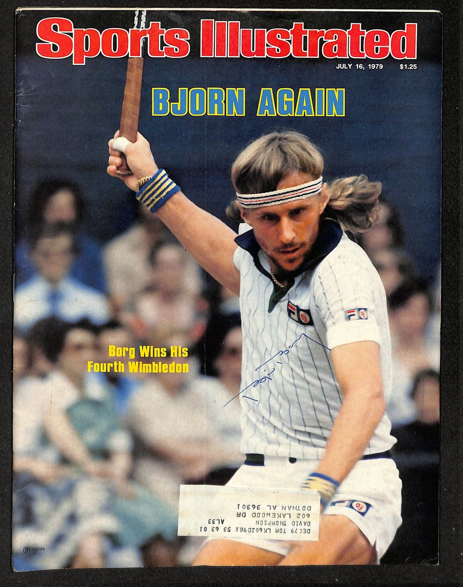 Bjorn Borg Signed/Autographed 1979 Sports Illustrated Wimbleton JSA 213010