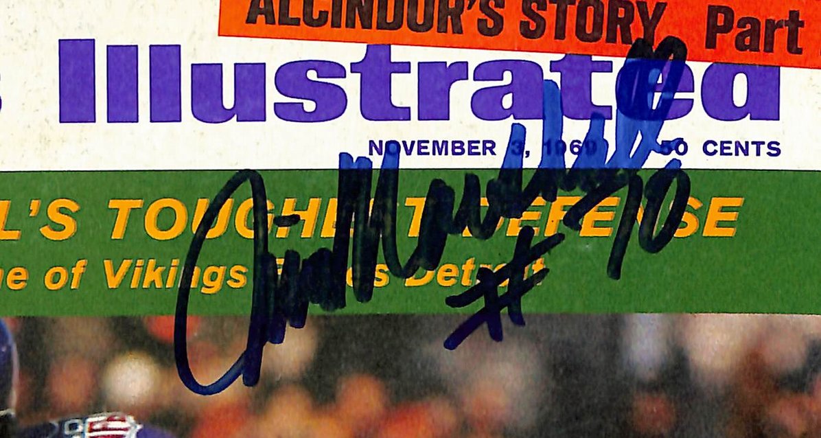 Page Eller Marshall & Larsen Signed 1969 Sports Illustrated Vikings JSA 213011
