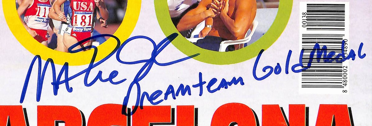 Magic Johnson HOF Signed 1992 Super Basket Magazine Dream Team Rare JSA 213013