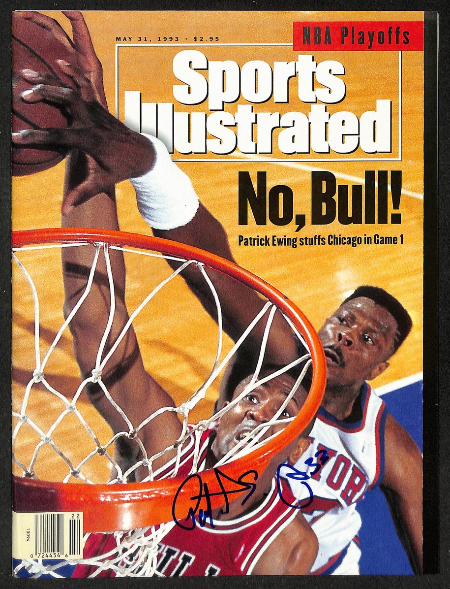 Patrick Ewing HOF Signed 1993 Sports Illustrated Newsstand No Label JSA 213014