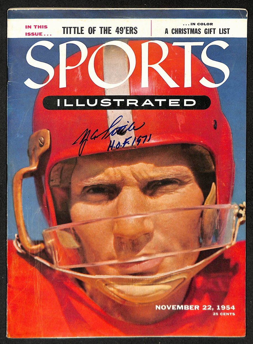 Y.A. Tittle HOF Signed/Autographed 1954 Sports Illustrated No Label JSA 213015
