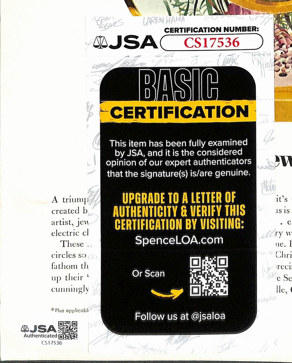 Y.A. Tittle HOF Signed/Autographed 1954 Sports Illustrated No Label JSA 213015