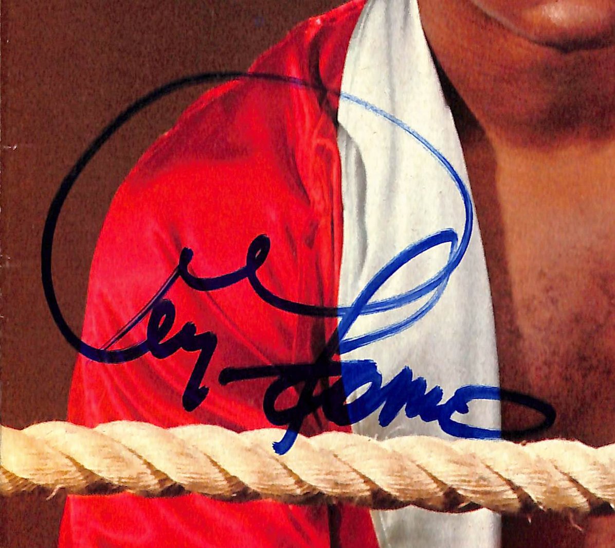 George Foreman Signed 1973 Sports Illustrated Label Removed JSA 213017