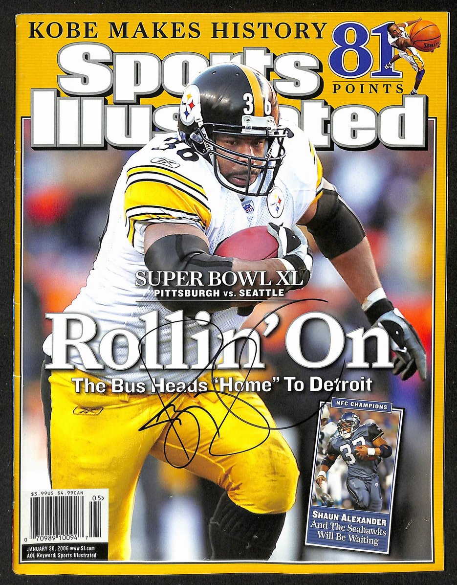 Jerome Bettis HOF Signed/Autographed 2006 Sports Illustrated No Label JSA 213018