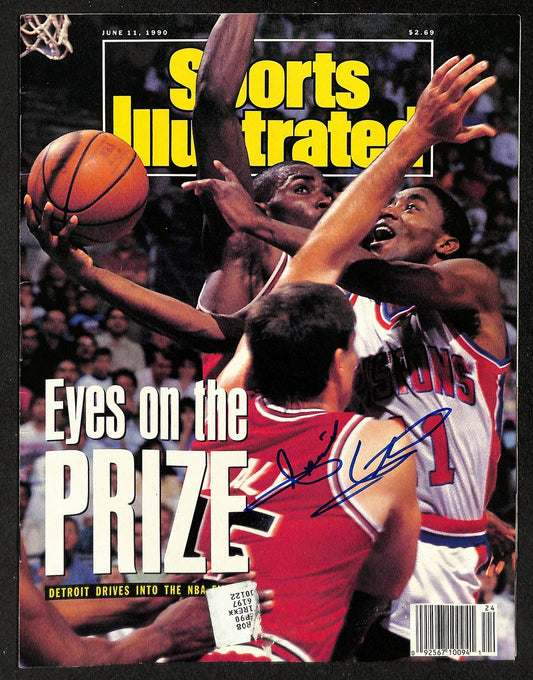 Isiah Thomas HOF Signed/Autographed 1990 Sports Illustrated Pistons JSA 213019