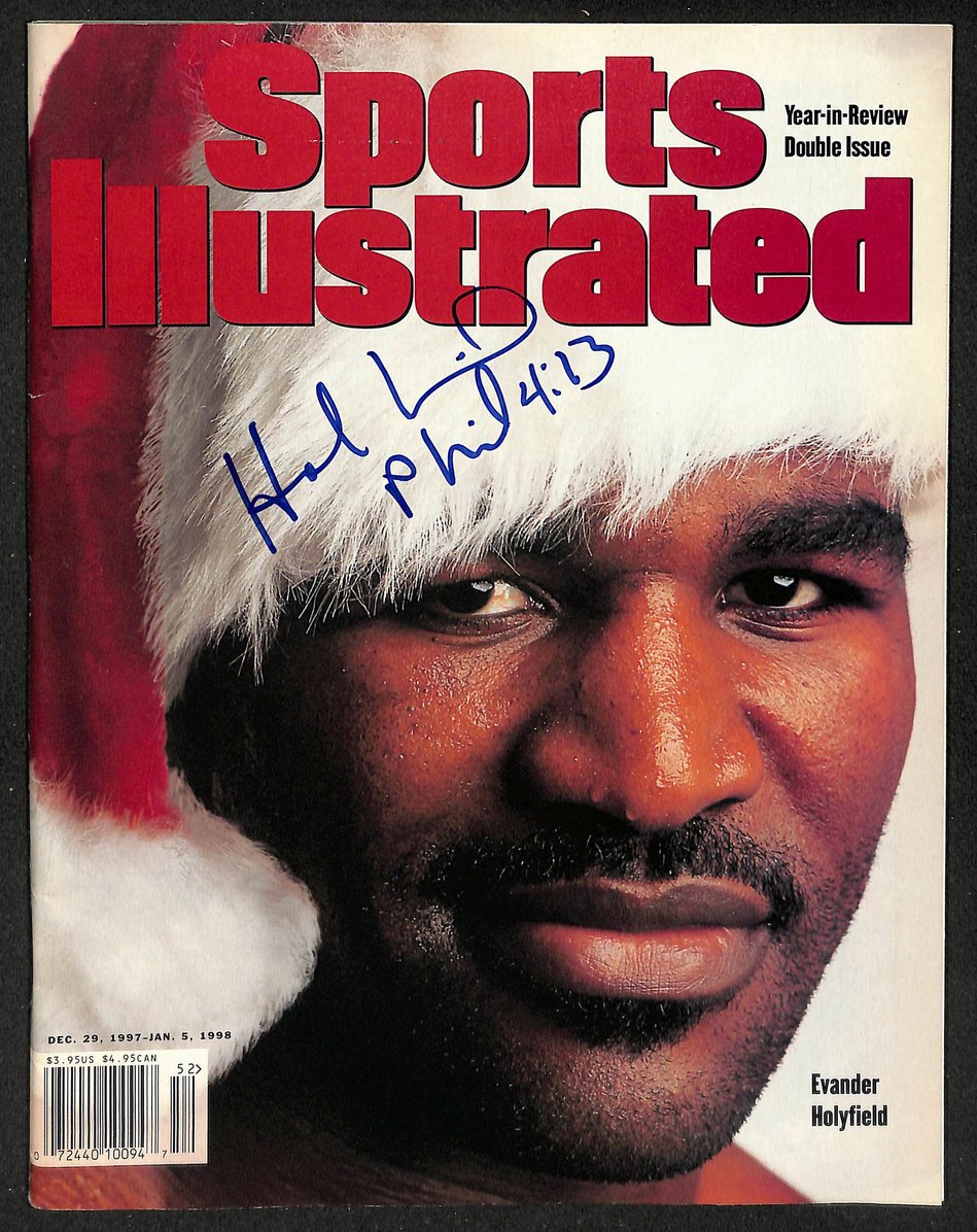 Evander Holyfield Signed 1998 Sports Illustrated Newsstand No Label JSA 213024