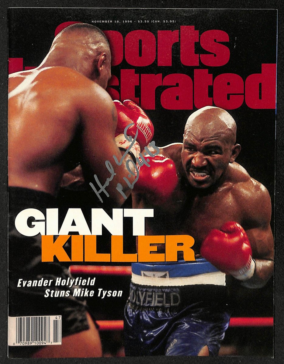 Evander Holyfield Signed 1996 Sports Illustrated Newsstand No Label JSA 213025