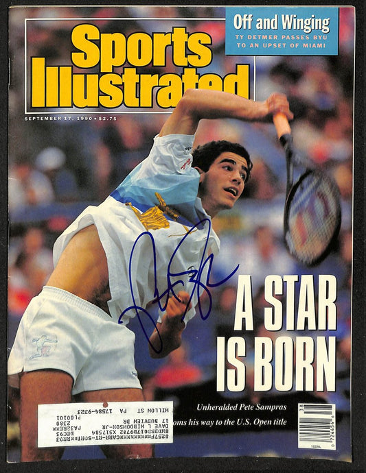 Pete Sampras Signed/Autographed 1990 Sports Illustrated US Open JSA 213027