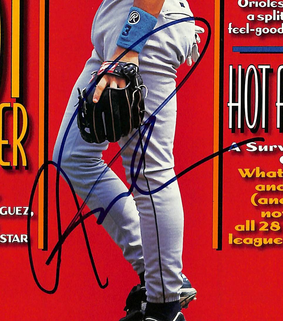 Alex Rodriguez Signed 1996 Sports Illustrated Newsstand No Label JSA 213029
