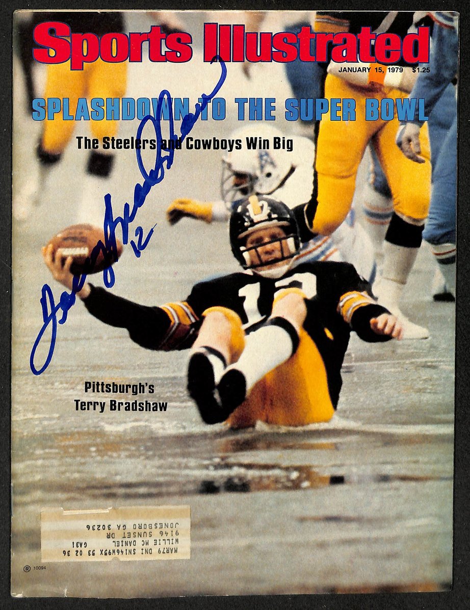 Terry Bradshaw HOF Signed 1979 Sports Illustrated Steelers JSA 213030
