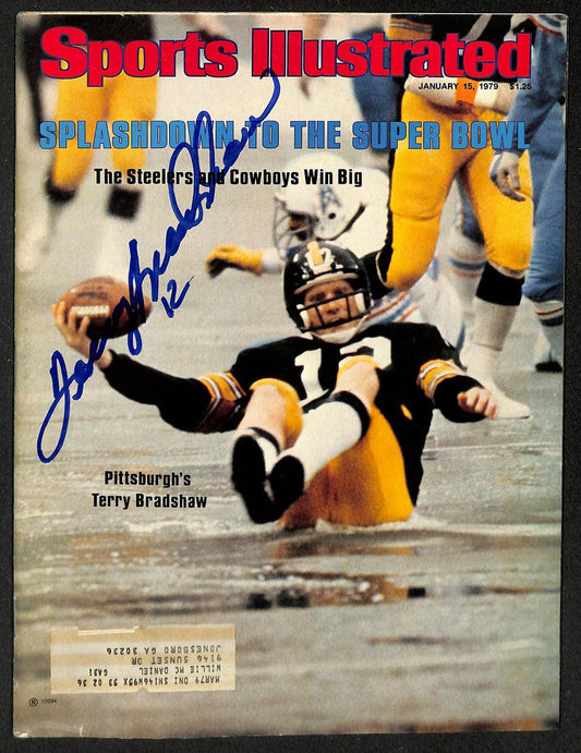 Terry Bradshaw HOF Signed 1979 Sports Illustrated Steelers JSA 213030