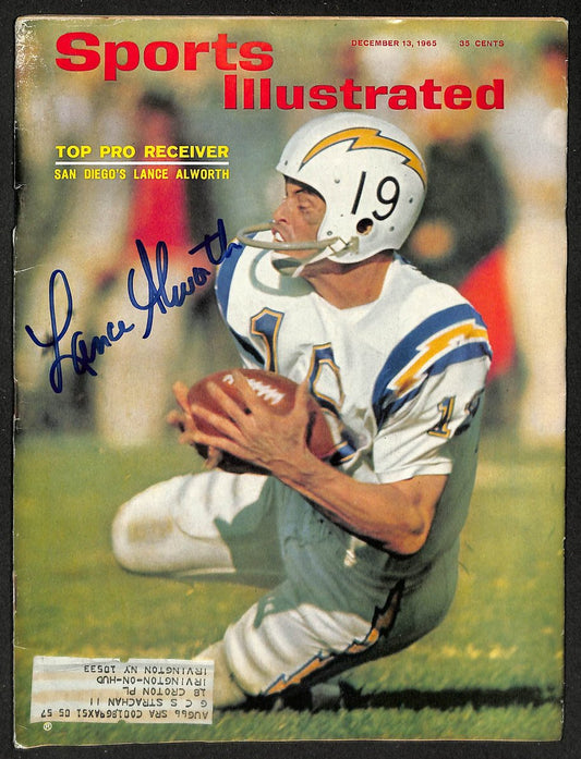 Lance Alworth HOF Signed/Autographed 1965 Sports Illustrated Chargers JSA 213031