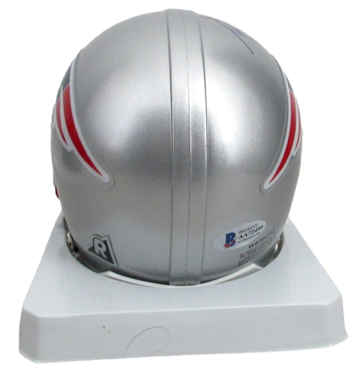 Ty Law HOF Signed/Autographed Patriots Mini Football Helmet Beckett 213366
