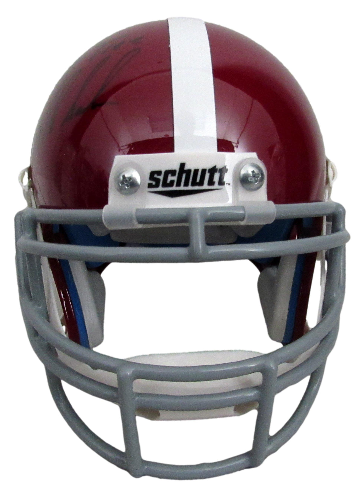Nick Saban Signed/Inscr University of Alabama Mini Football Helmet JSA 213369