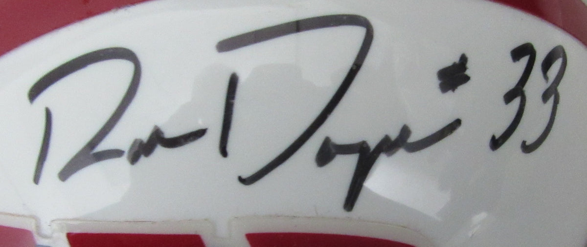 Ron Dayne Signed/Auto Univ of Wisconsin Mini Football Helmet Upper Deck 213371